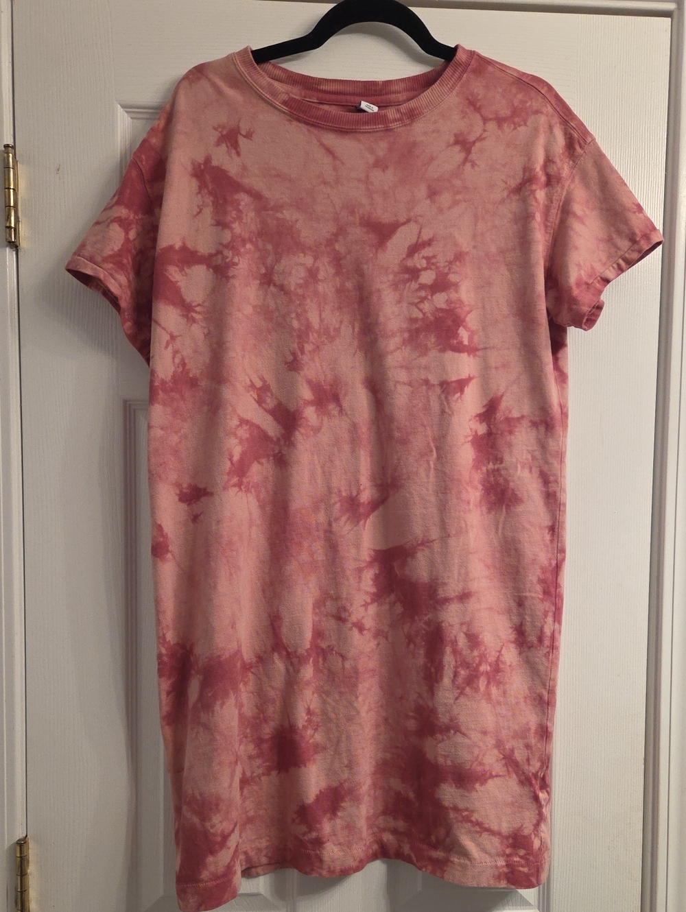 Old Navy Dusty Pink Tie-Dye Tee Dress